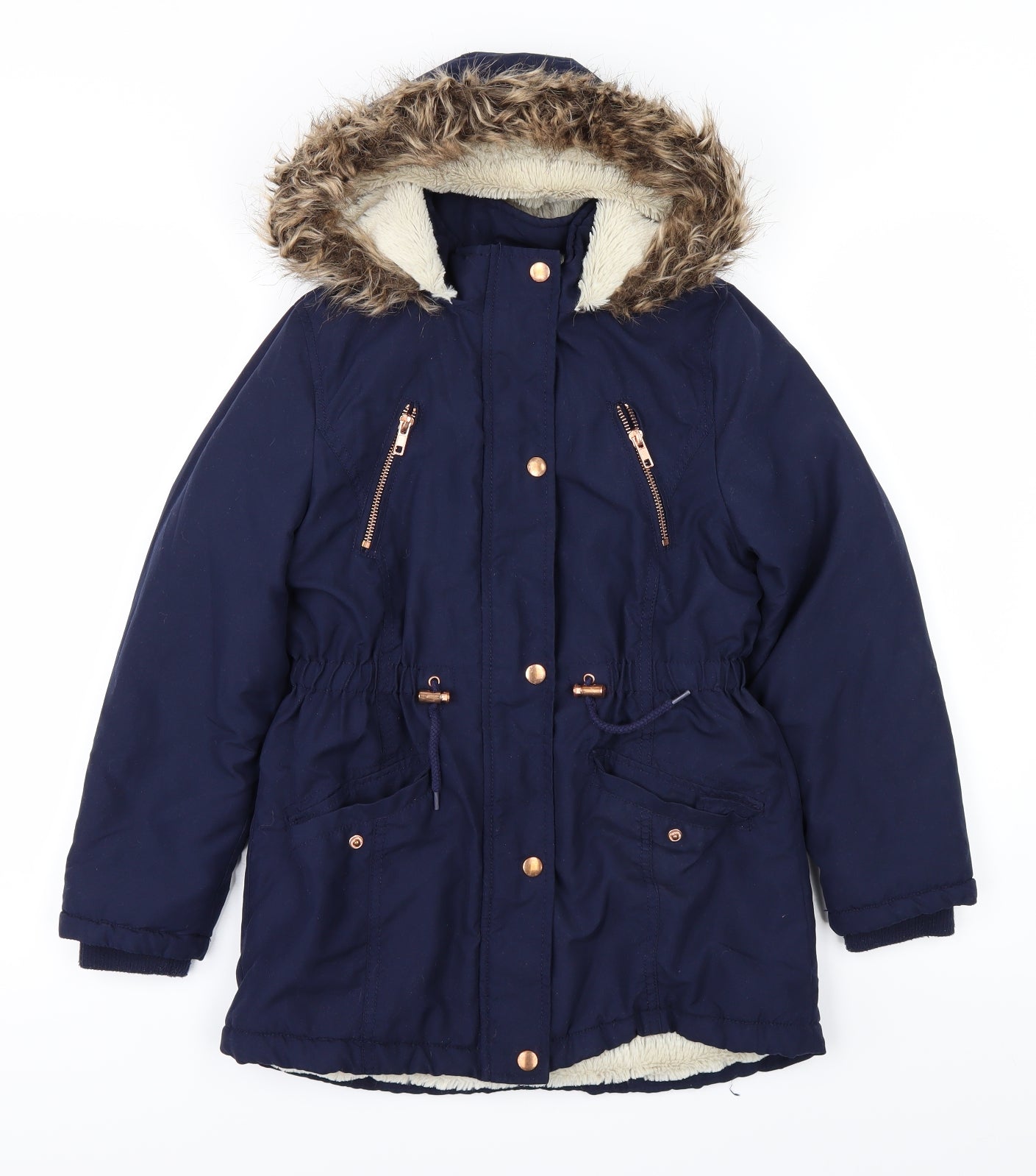 George Girls Blue   Rain Coat Coat Size 9-10 Years