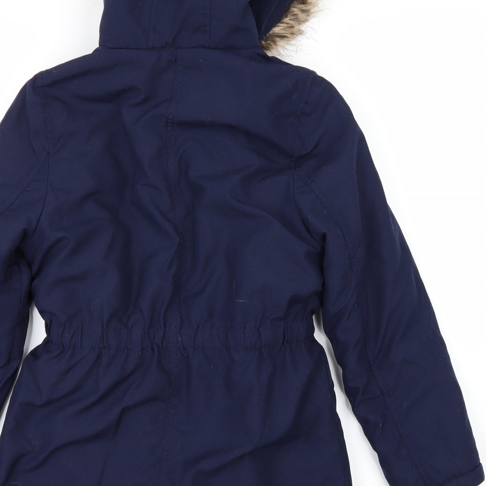 George Girls Blue   Rain Coat Coat Size 9-10 Years