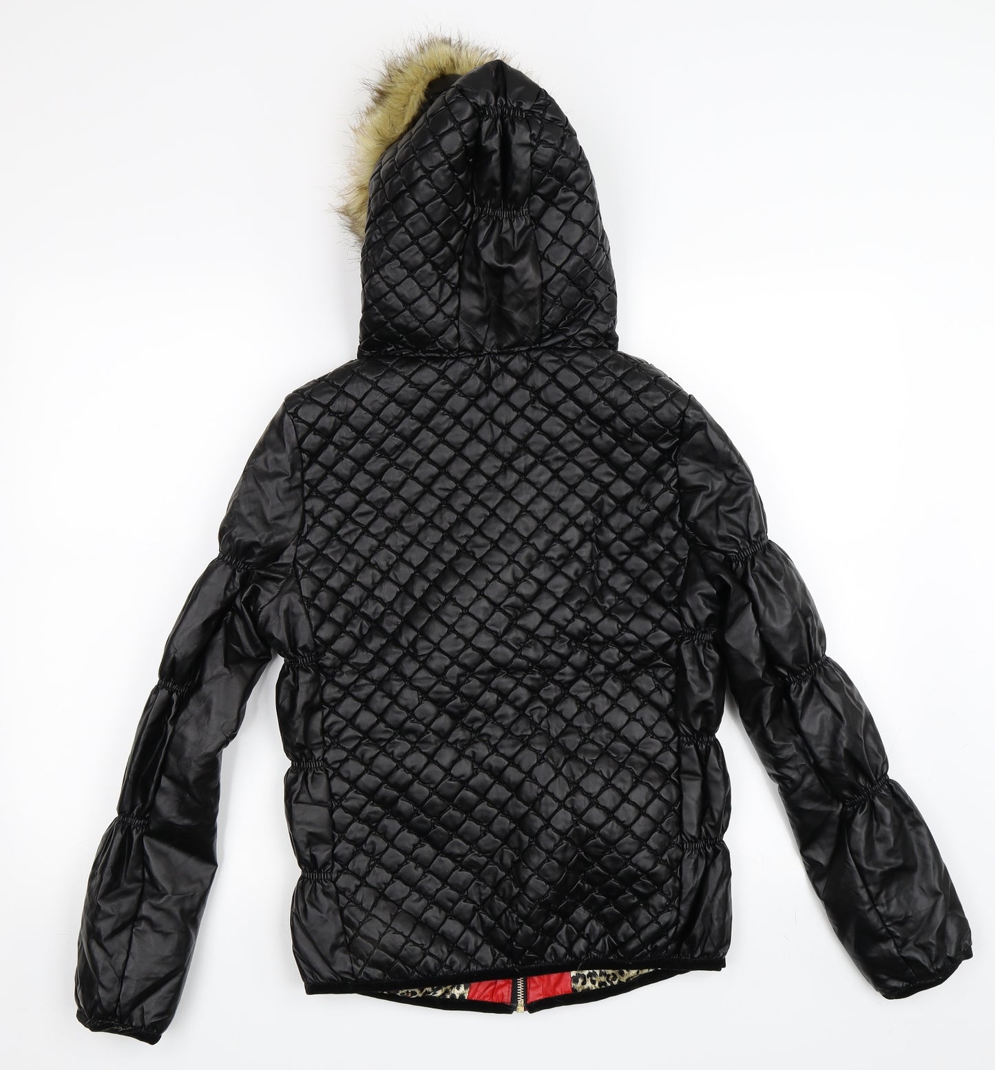 Angelle Womens Black   Parka Coat Size M
