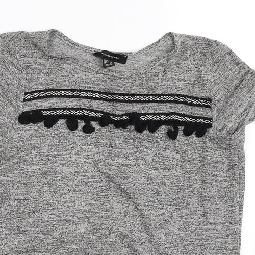 Primark Womens Grey   Basic T-Shirt Size 8