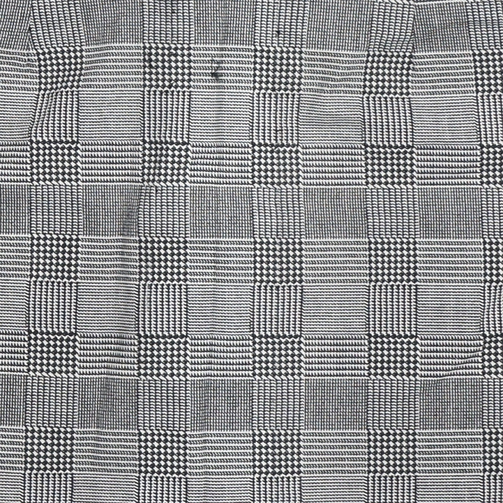 Primark Womens Black Check  A-Line Skirt Size 12