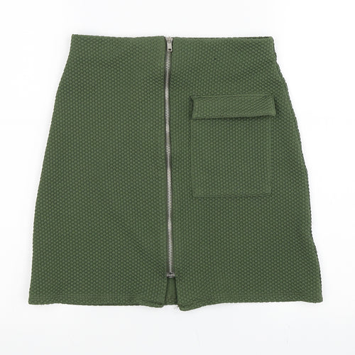 Primark Womens Green   A-Line Skirt Size 8