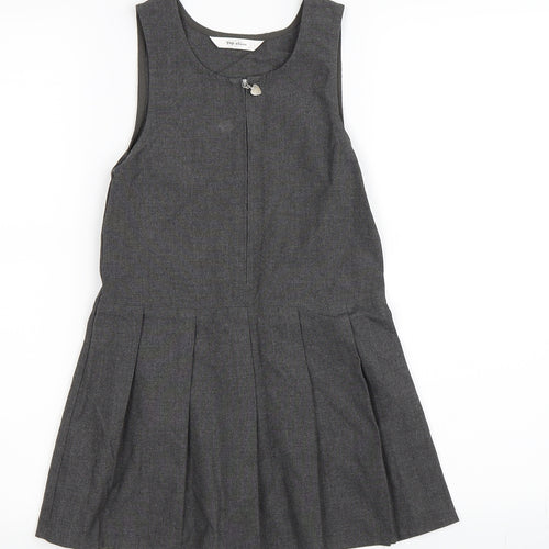 Top Class Girls Grey   Pinafore/Dungaree Dress  Size 5-6 Years