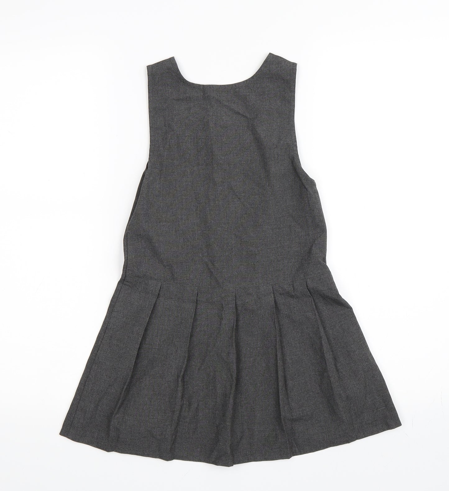 Top Class Girls Grey   Pinafore/Dungaree Dress  Size 5-6 Years