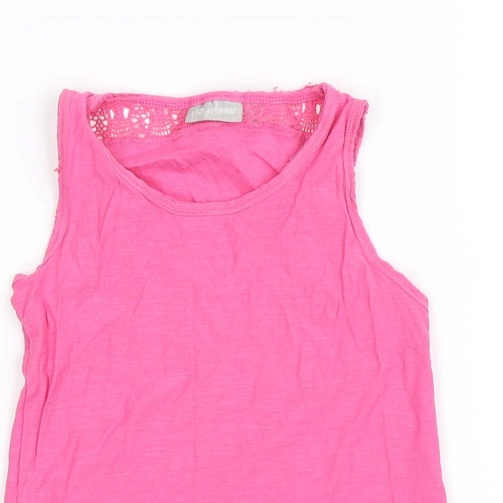 Matalan Girls Pink   Basic T-Shirt Size 5 Years