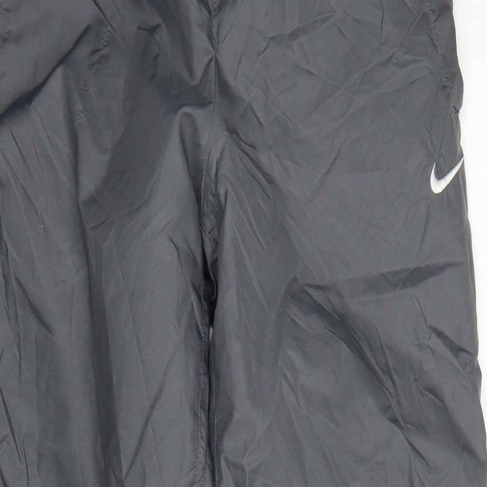 Nike Mens Grey   Rain Trousers Trousers Size S L30 in