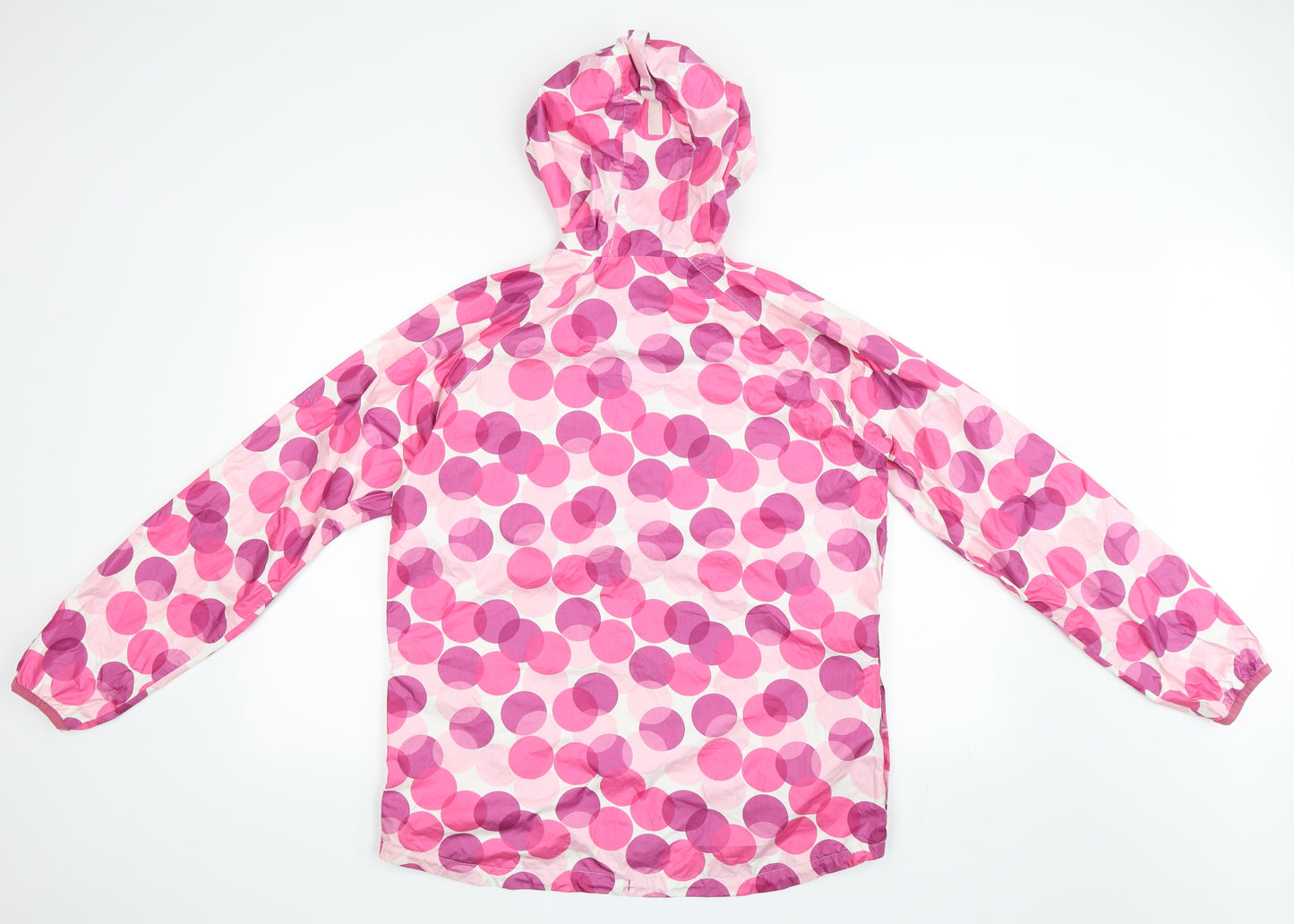Trespass Womens Pink Polka Dot  Rain Coat Jacket Size L