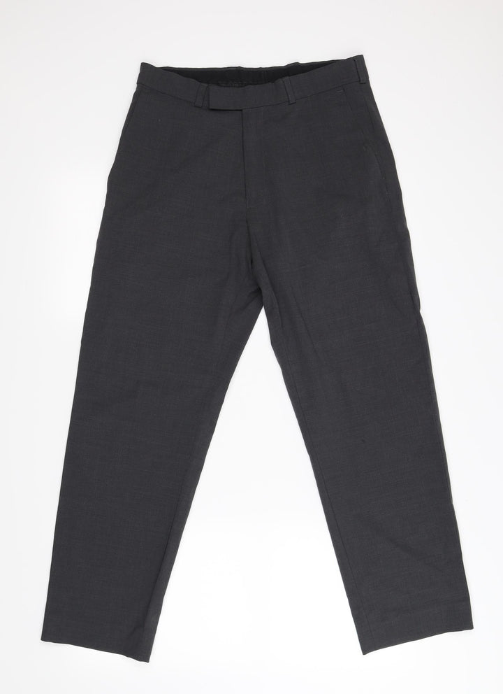 Debenhams Womens Grey Trousers Size 32 L26 in