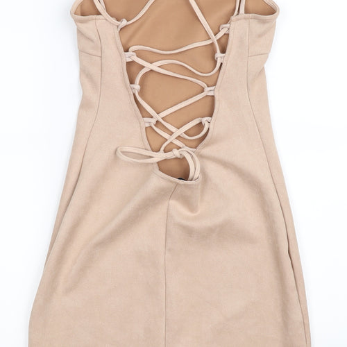In the Style Womens Pink   Bodycon  Size 10  - tie up back