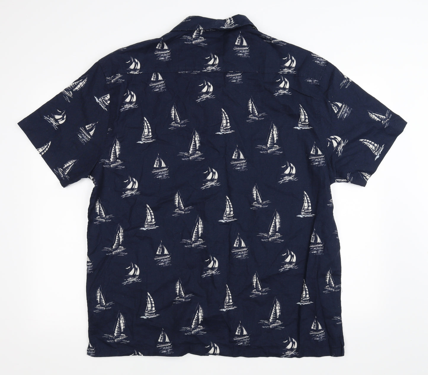 Primark Mens Blue    Button-Up Size XL  - Nautical