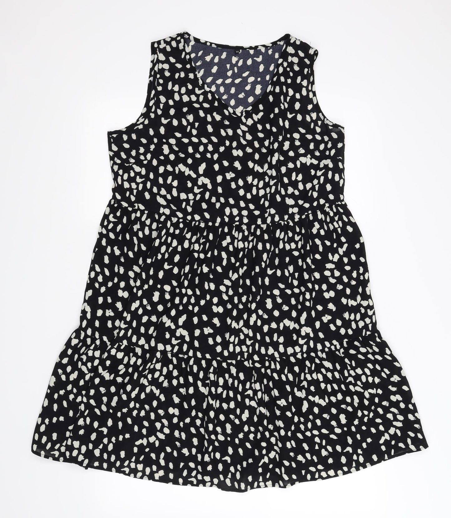 SheIn Womens Black Animal Print  Shift  Size M