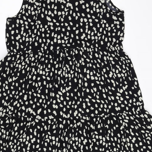 SheIn Womens Black Animal Print  Shift  Size M