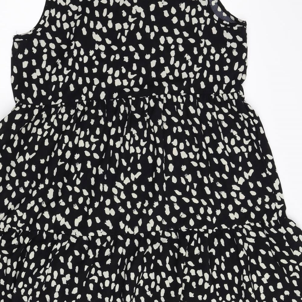 SheIn Womens Black Animal Print  Shift  Size M