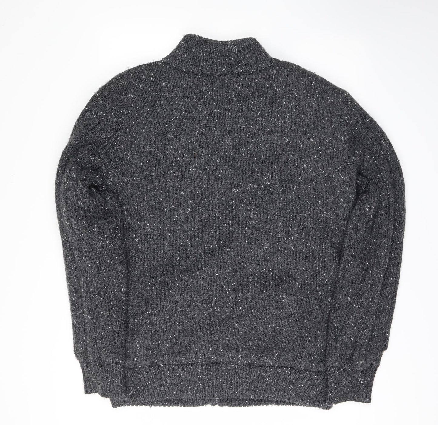 George Mens Grey   Full Zip Jumper Size L