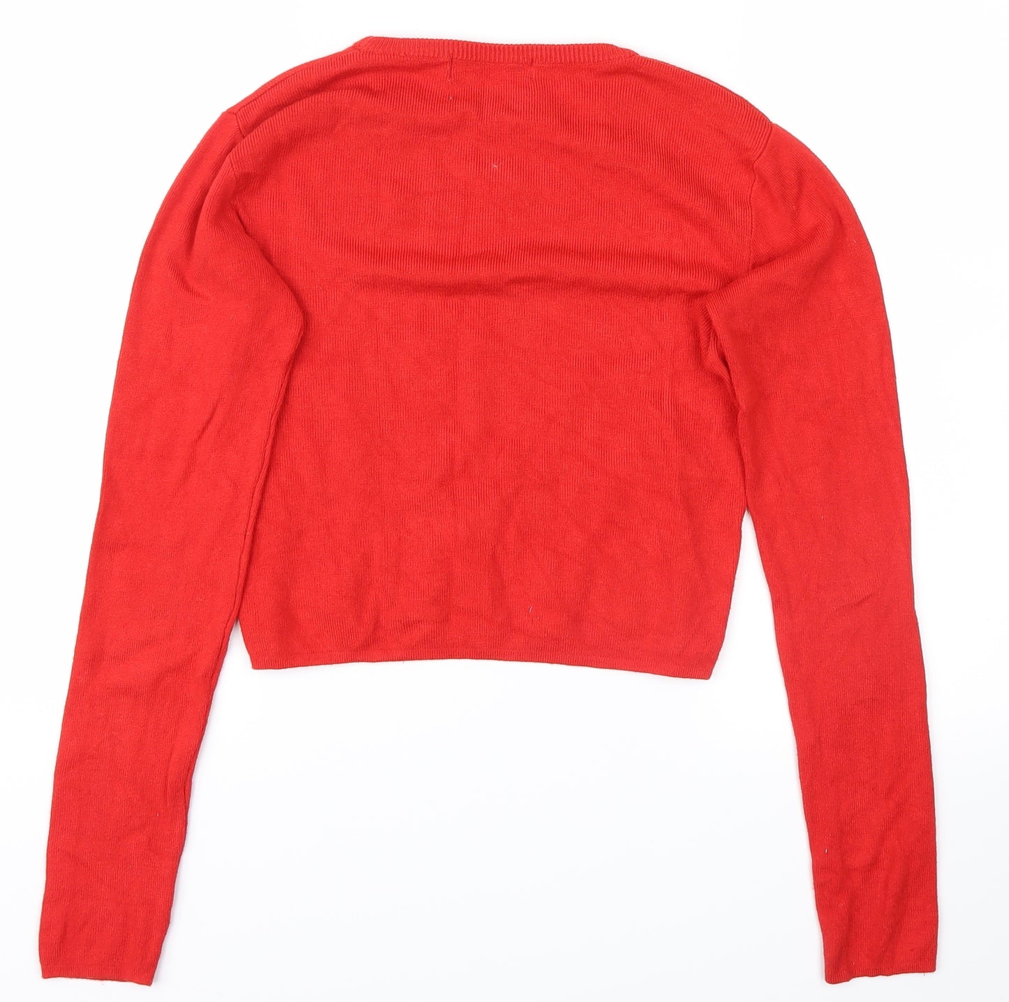 Pull&Bear Womens Red   Pullover Jumper Size M