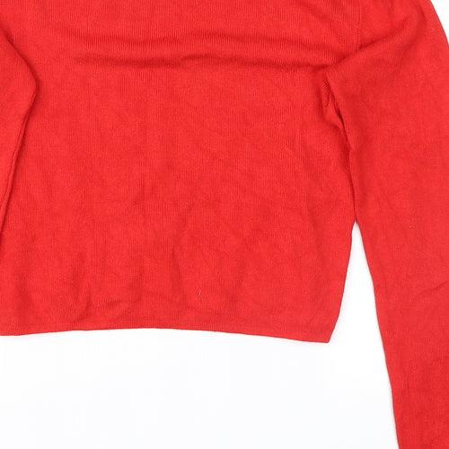 Pull&Bear Womens Red   Pullover Jumper Size M