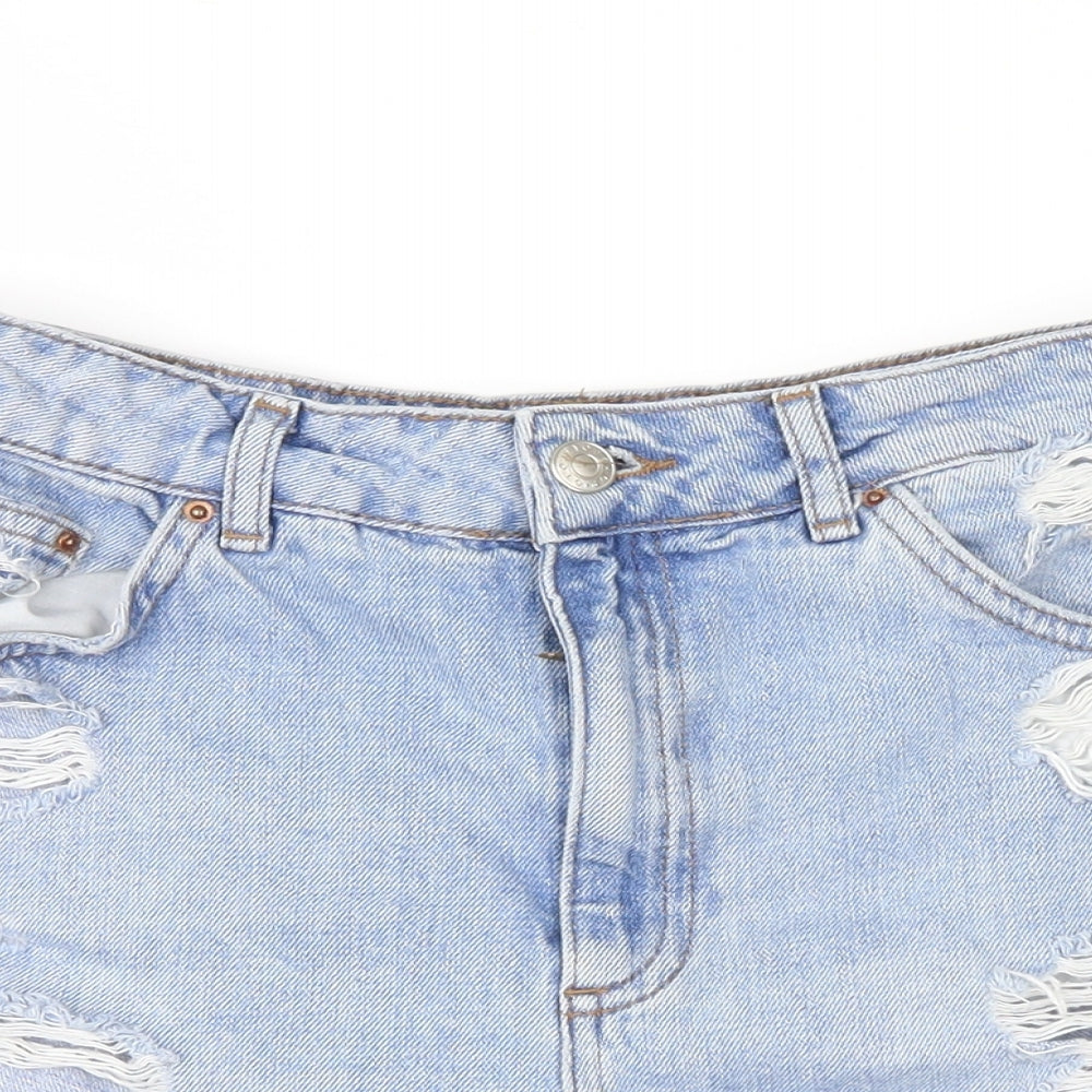 Topshop Womens Blue   Hot Pants Shorts Size 12