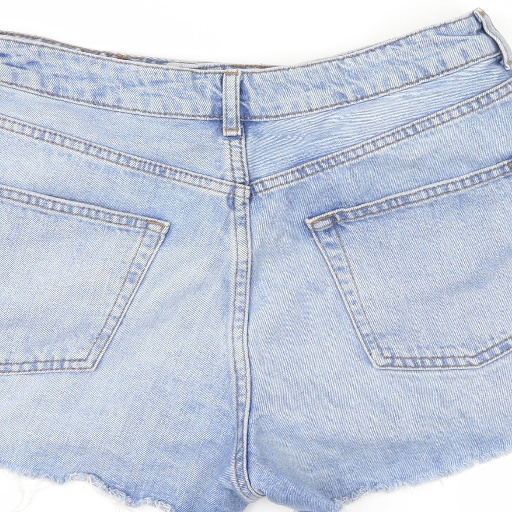 Topshop Womens Blue   Hot Pants Shorts Size 12