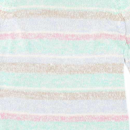 no bran Womens Multicoloured Striped  Pullover Jumper Size 16