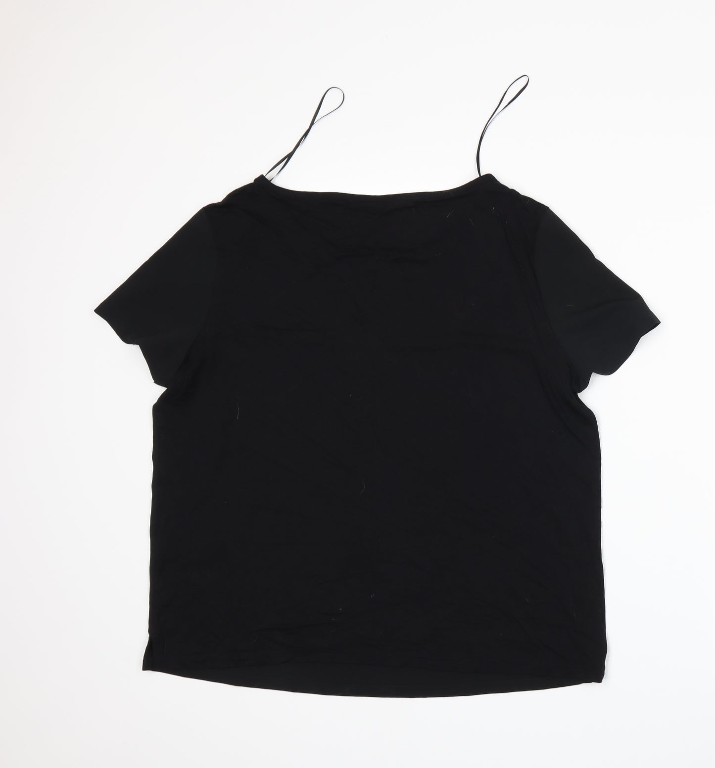 Marks and Spencer Womens Black   Basic T-Shirt Size 14