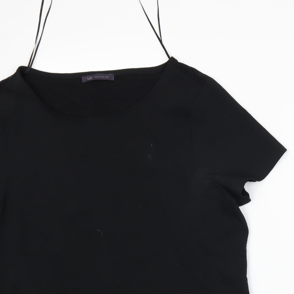 Marks and Spencer Womens Black   Basic T-Shirt Size 14
