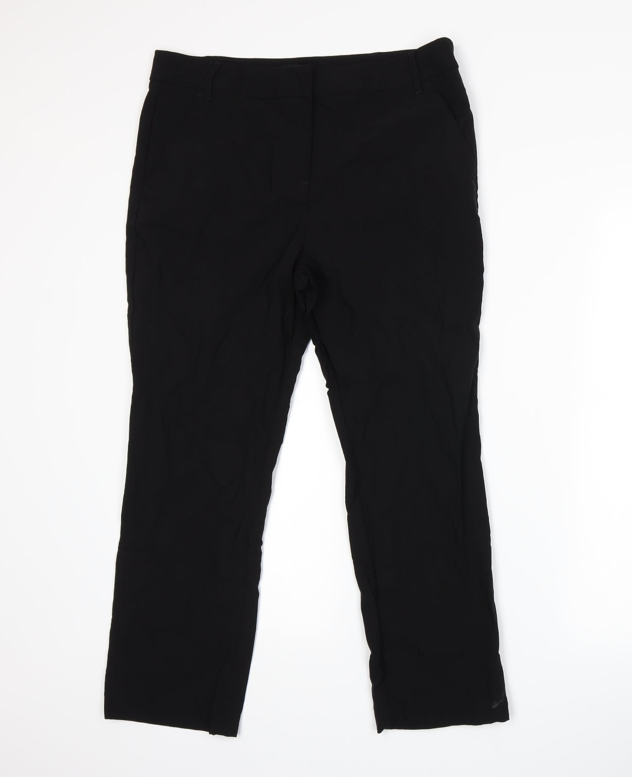 Papaya Womens Black   Trousers  Size 14 L23 in