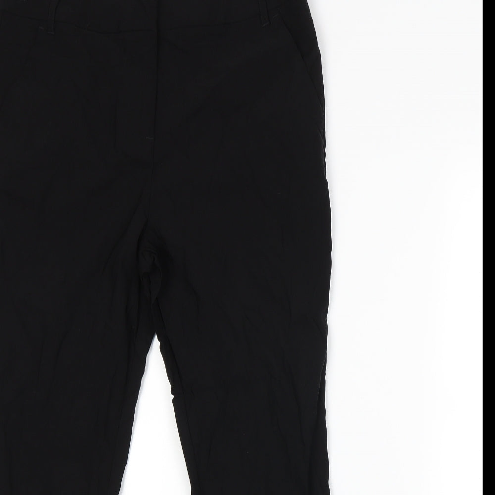 Papaya Womens Black   Trousers  Size 14 L23 in