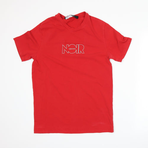 Societe Noir Mens Red    T-Shirt Size M