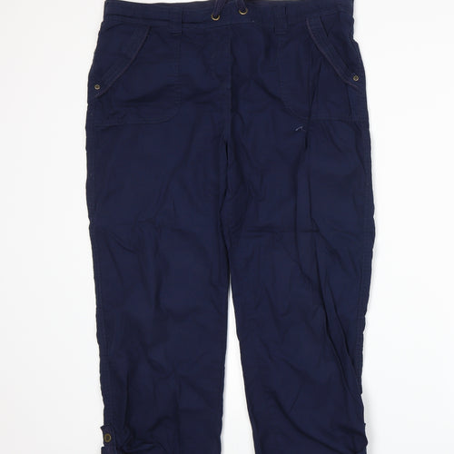 George Womens Blue   Trousers  Size 14 L24 in