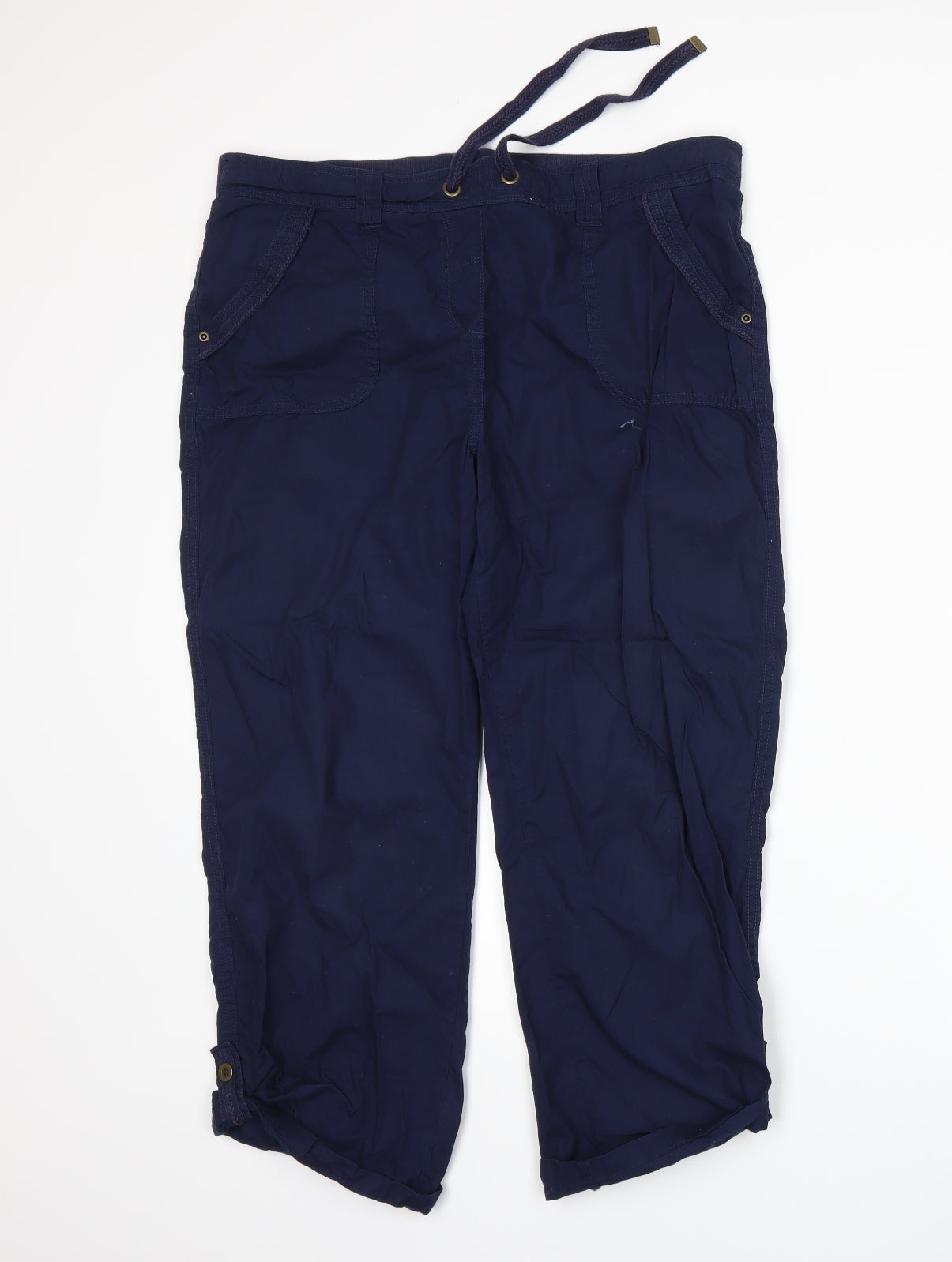 George Womens Blue   Trousers  Size 14 L24 in