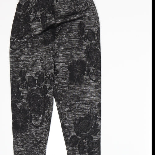 George Womens Grey Flecked  Capri Leggings Size 8 L28 in