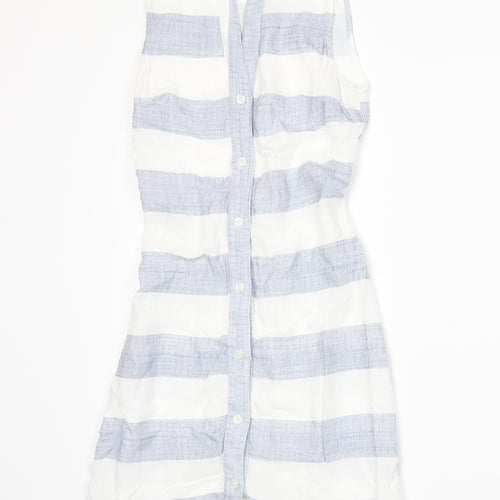 Rosebullet Womens Blue Striped  A-Line  Size 6