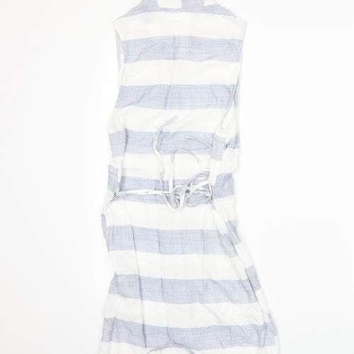 Rosebullet Womens Blue Striped  A-Line  Size 6