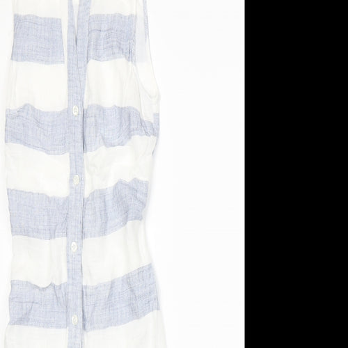Rosebullet Womens Blue Striped  A-Line  Size 6