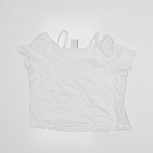 VERO MODA Womens White   Basic T-Shirt Size S