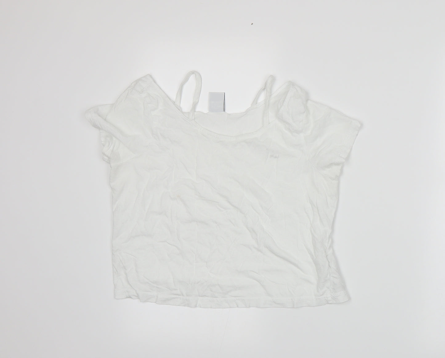 VERO MODA Womens White   Basic T-Shirt Size S