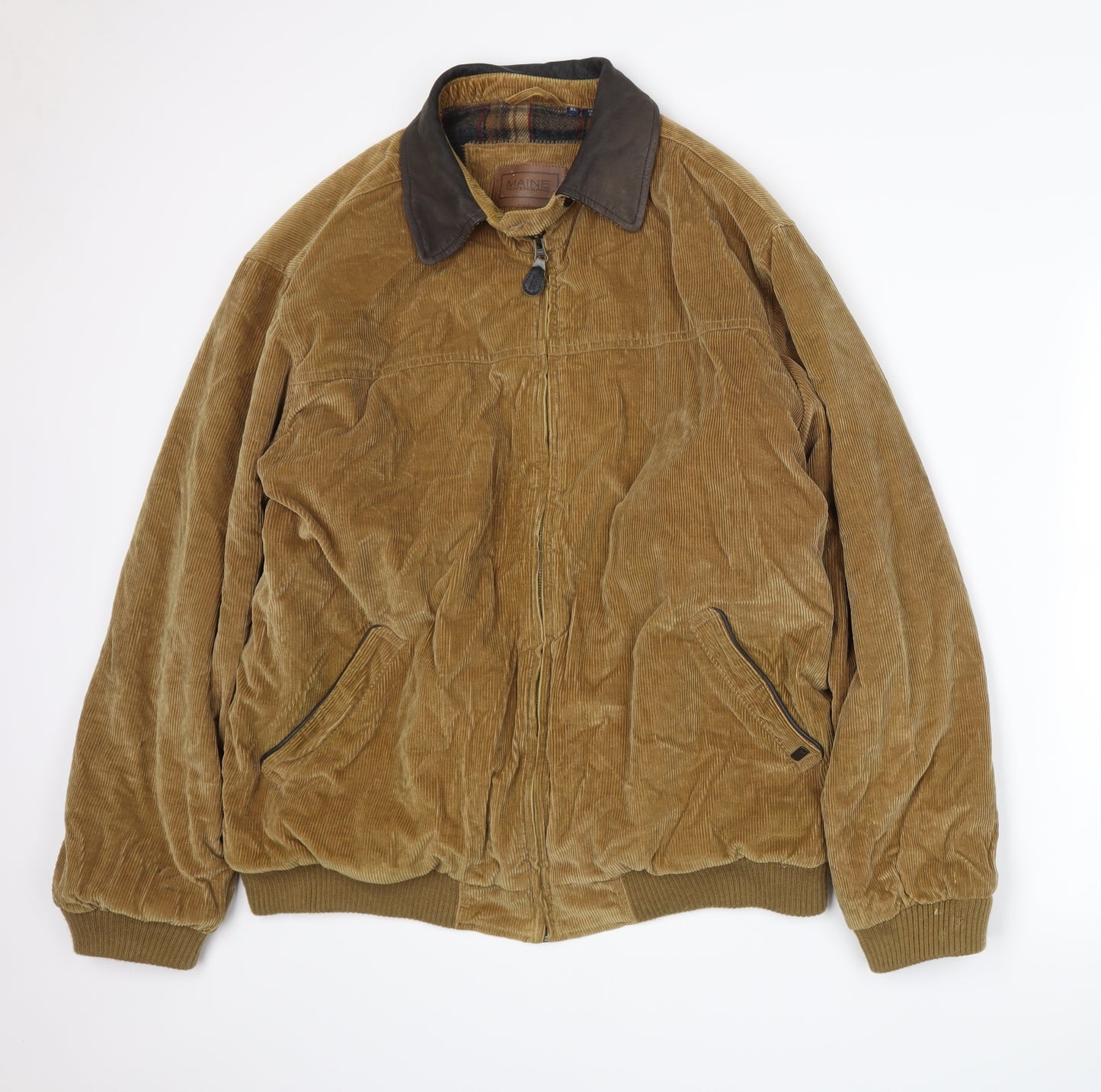 Maine New England Mens Brown   Jacket  Size XL