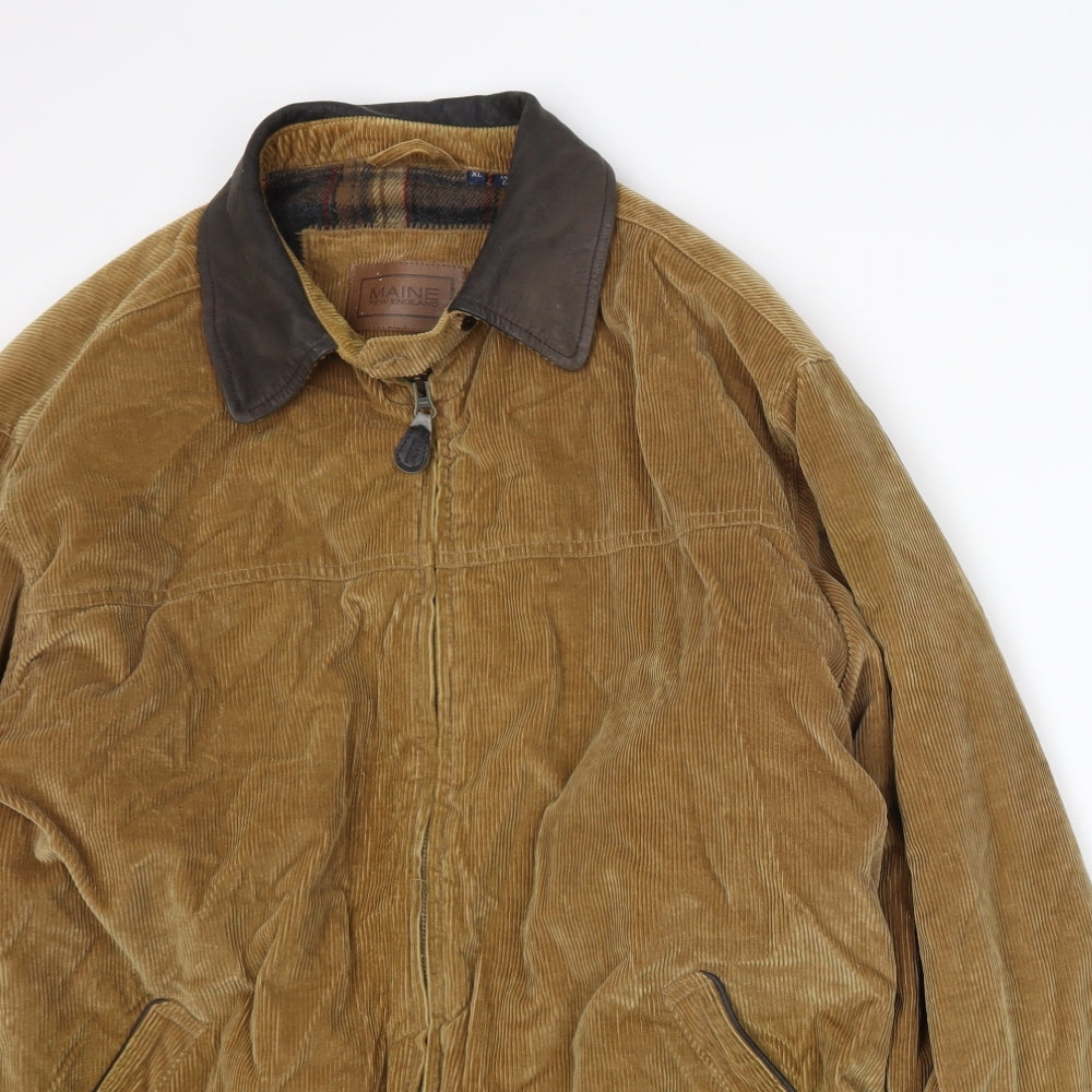 Maine New England Mens Brown   Jacket  Size XL