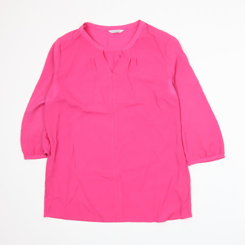 Marks and Spencer Womens Pink   Basic Blouse Size 10