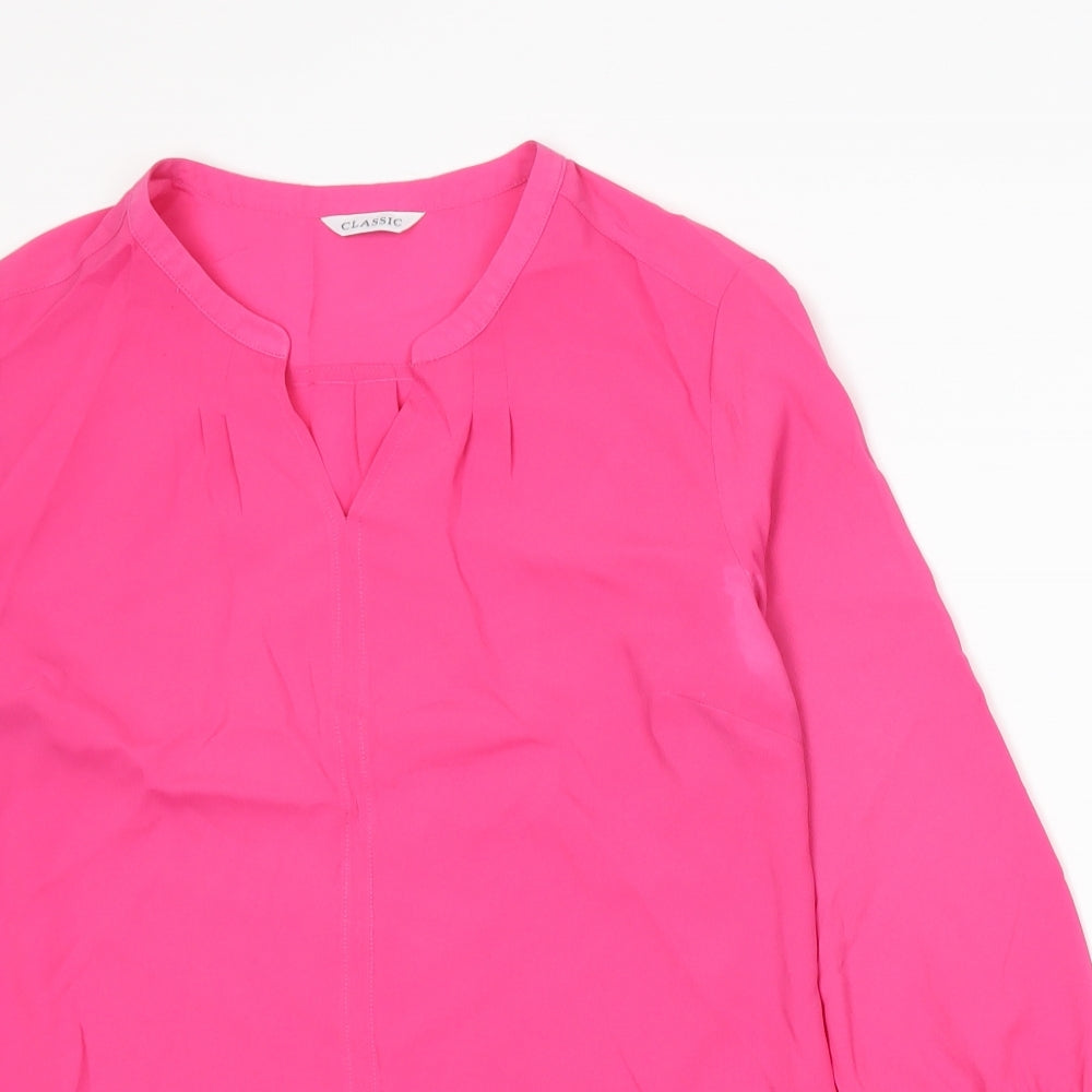 Marks and Spencer Womens Pink   Basic Blouse Size 10