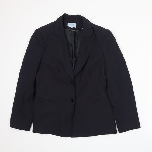 Anne Brooks Womens Blue   Jacket Suit Jacket Size 12