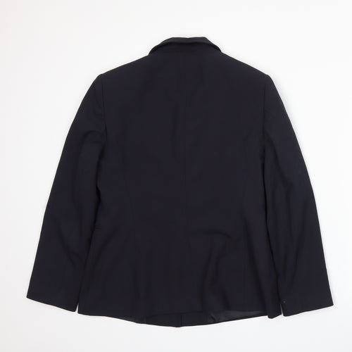Anne Brooks Womens Blue   Jacket Suit Jacket Size 12