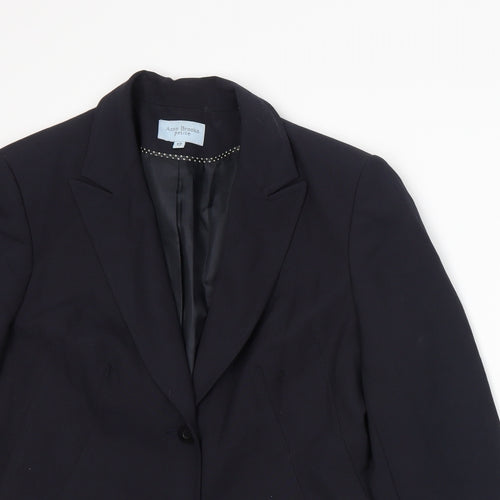 Anne Brooks Womens Blue   Jacket Suit Jacket Size 12