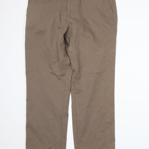Marks and Spencer Mens Brown   Trousers  Size 34 L29 in