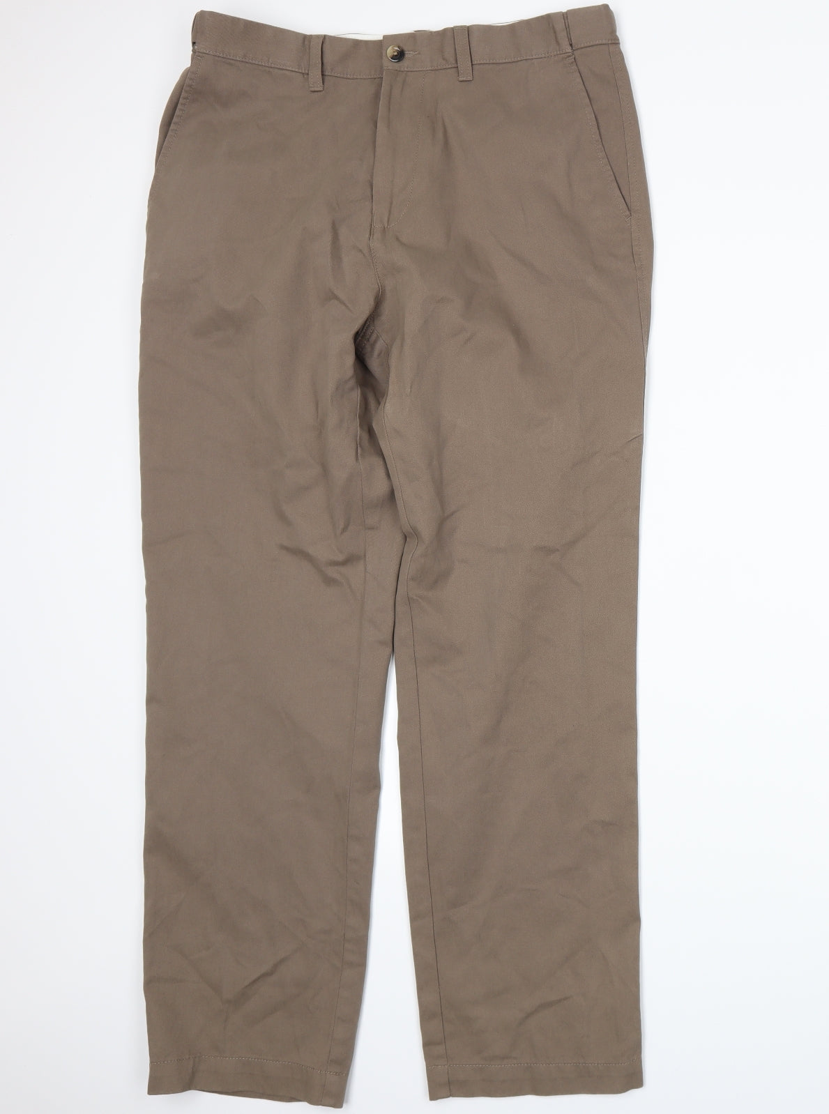 Marks and Spencer Mens Brown   Trousers  Size 34 L29 in