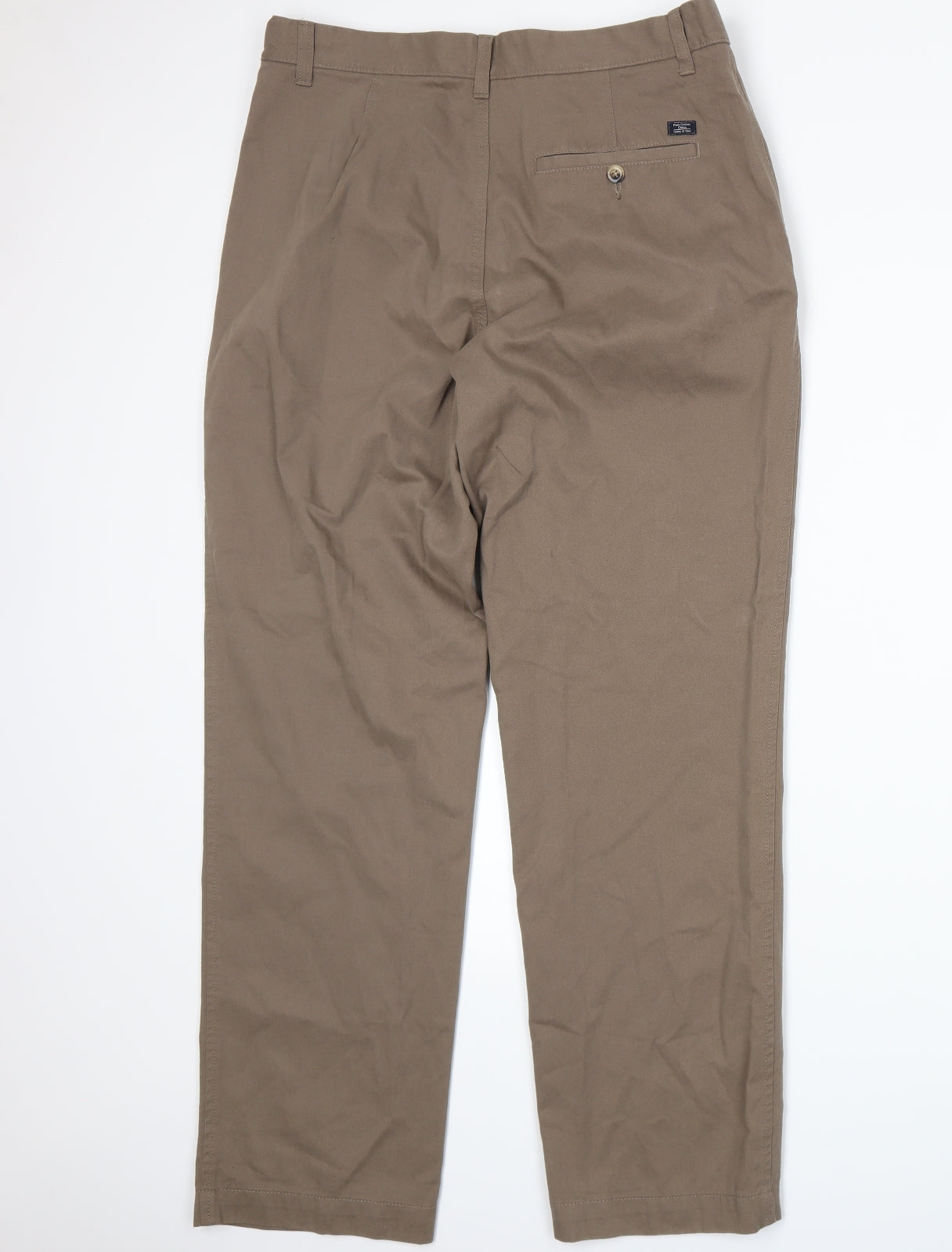 Marks and Spencer Mens Brown   Trousers  Size 34 L29 in