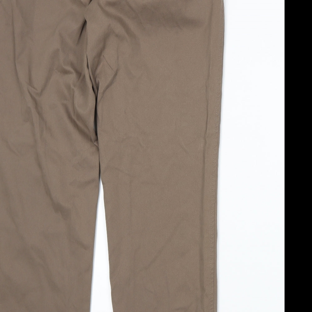 Marks and Spencer Mens Brown   Trousers  Size 34 L29 in