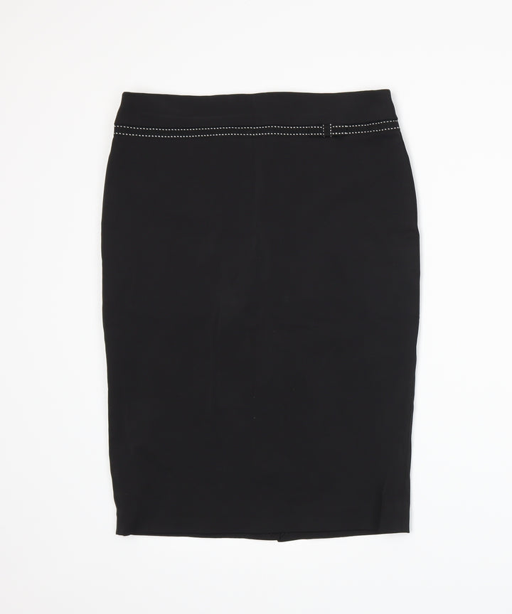 Bay Womens Black Straight & Pencil Skirt Size 10