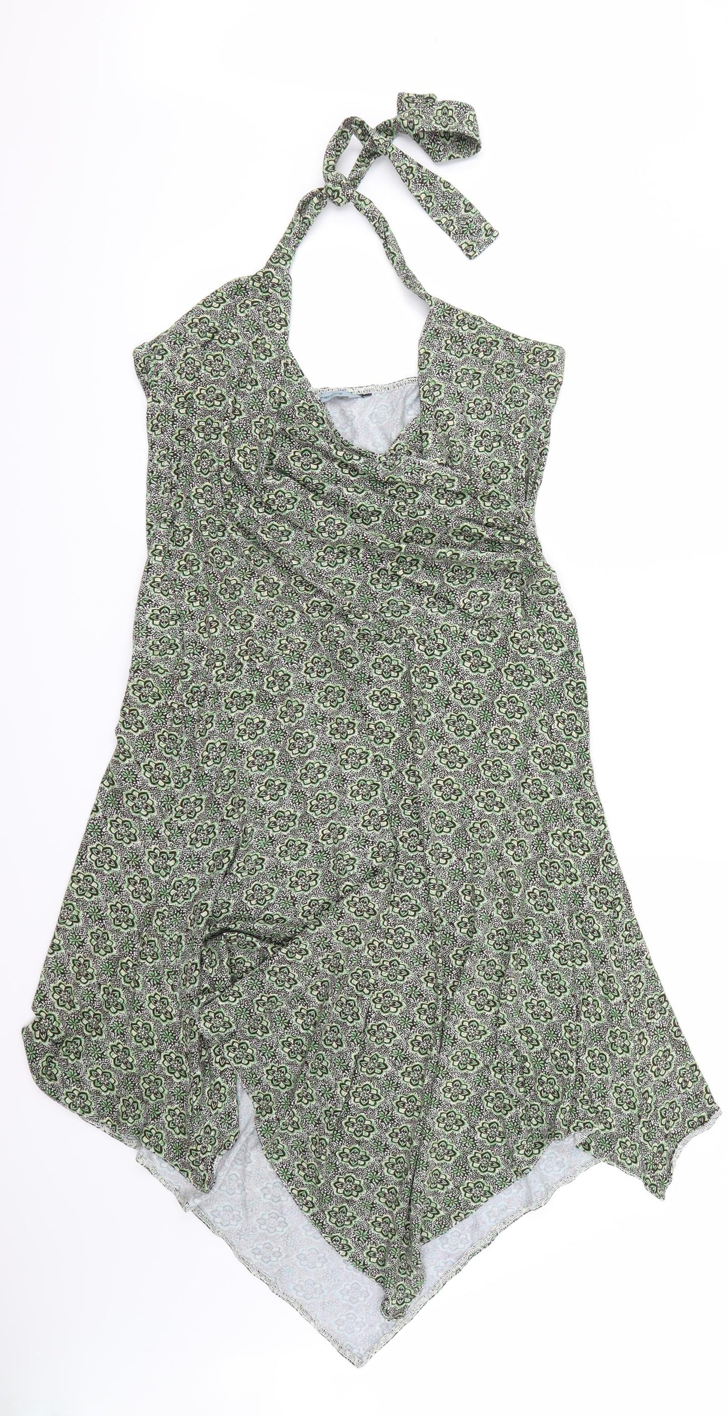 redherring Womens Green Floral  Fit & Flare  Size 18
