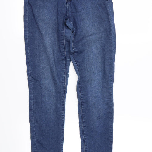 Miss Selfridge Womens Blue  Denim Skinny Jeans Size 6 L26 in